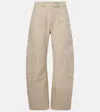 Citizen Of Humanity Marcelle Mid-rise Cotton Twill Cargo Pants In Neutrals