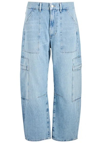 Citizens Of Humanity Marcelle Tapered Cargo Jeans In Blue