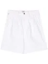 Citizen Of Humanity Maritzy Cotton Shorts In White