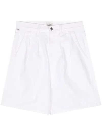 Citizens Of Humanity Maritzy Cotton Shorts In White