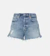 Citizen Of Humanity Marlow Distressed Denim Shorts In Blue
