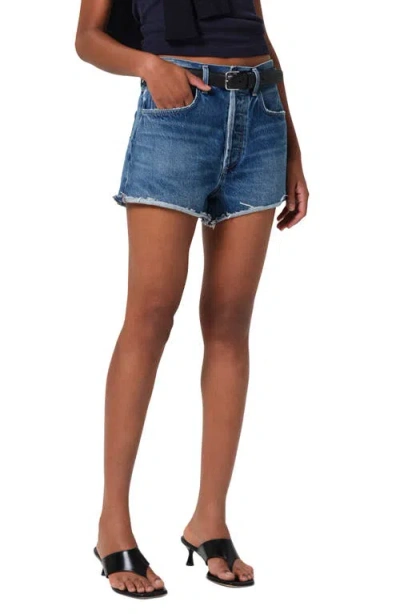 CITIZEN OF HUMANITY CITIZENS OF HUMANITY MARLOW HIGH WAIST DENIM CUTOFF SHORTS