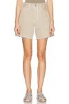 Citizen Of Humanity Marlow Long Vintage Short In Burnished Quartz