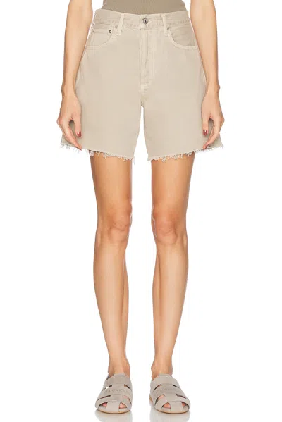 Citizen Of Humanity Marlow Long Vintage Short In Burnished Quartz