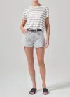 Citizens Of Humanity Kyle Tee In Campanula Stripe In Multi