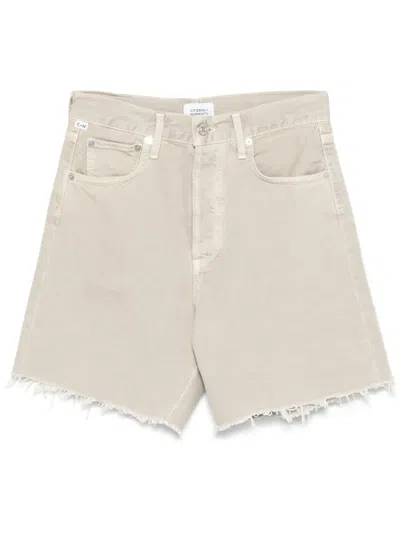 Citizen Of Humanity Marlow Shorts In Neutrals