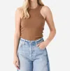 Citizens Of Humanity Isabel Rib Racerback Tank In Topaz