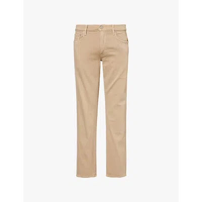 Citizen Of Humanity Gage Softweft Regular-fit Straight-leg Mid-rise Stretch-denim Blend Jeans In Abbot (md/lt Khaki)