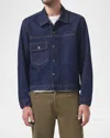 Citizen Of Humanity Box Denim Jacket In Crosshatch (dk