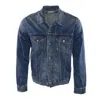 Citizen Of Humanity Men's Distressed Denim Jacket In Denim Blue In Multi