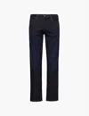 Citizen Of Humanity Gage Regular-fit Straight-leg Mid-rise Stretch-denim And Cashmere Jeans In Falcon (dk Indigo)