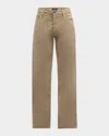Citizen Of Humanity Men's Gage Stretch Linen-cotton Pants In Dune (dk Brown)