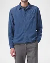 Citizen Of Humanity Men's Rework Button-down Shirt In Overcast (md Bl