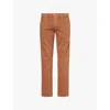 Citizen Of Humanity Gage Softweft Regular-fit Straight-leg Mid-rise Stretch-denim Blend Jeans In Tree House (dk Orange)