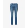 Citizen Of Humanity Mens Avalon (md/dk Indigo) London Brand-patch Tapered-leg Slim-fit Stretch-denim Jeans In Blue
