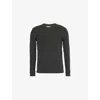 Citizen Of Humanity Mens Citizens Of Humanity Crew-neck Waffle-knit Cotton Jumper In Charred Cedar