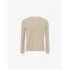 Citizen Of Humanity Mens Crew-neck Waffle-knit Cotton Jumper Wheat In Wheat