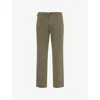Citizen Of Humanity Mens Elijah Chino Straight-leg Stretch-cotton Trousers Pine In Pine
