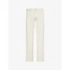 Citizen Of Humanity Mens Elijah Relaxed Straight-leg Linen-blend Denim Jeans Natural In Natural