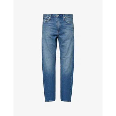 Citizen Of Humanity Mens Ando Relaxed-fit Straight-leg Denim Jeans Mid Blue (md Ind)