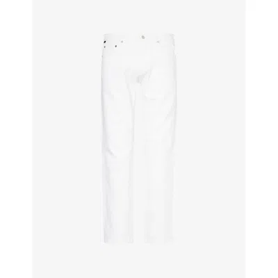 Citizen Of Humanity Mens Citizens Of Humanity Elijah Straight-leg Denim-blend Jeans In Pastoral (white)