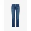 Citizen Of Humanity Mens Gage Brand-patch Straight-leg Regular-fit Stretch-denim Blend Jeans Watson (md/dk Indigo) In Blue