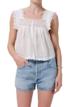 Citizen Of Humanity Mia Embroidered Top In White