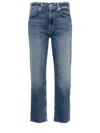Citizens Of Humanity Mid-rise Cropped Jeans In Blue