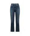 Citizen Of Humanity Mid-rise Cropped Jeans In Blue