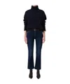 Citizen Of Humanity Isola Cropped Boot In Lotus In Black