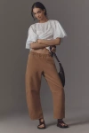 Citizen Of Humanity Miro Barrel-leg Sweatpants In Beige