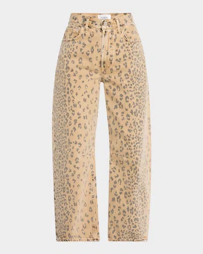 CITIZENS OF HUMANITY MIRO CHEETAH-PRINT RELAXED JEANS