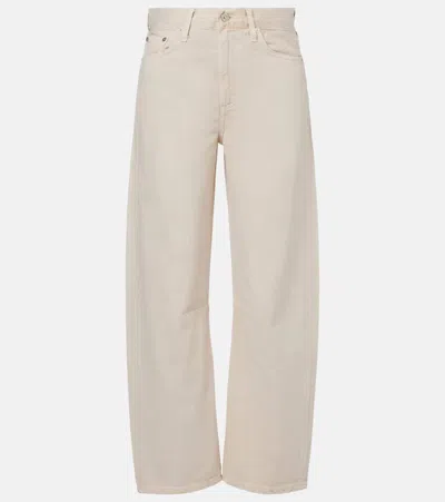 Citizens Of Humanity Miro High-rise Barrel-leg Jeans In Nude