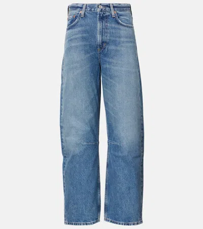 CITIZEN OF HUMANITY MIRO HIGH-RISE CROPPED BARREL-LEG JEANS