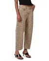 Citizens Of Humanity Relaxed Barrel Leg Silhouette Jeans In Natural Cheetah In Natural Cheetah