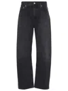Citizen Of Humanity Miro Mid-rise Relaxed Jeans In Washed Black