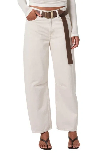 Citizens Of Humanity Miro High Waist Barrel Jeans In Almondette