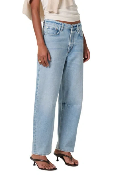 Citizens Of Humanity Miro High Waist Barrel Jeans In Gemini (light Indigo)