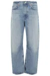 Citizen Of Humanity Citizens Of Humanity Miro Cropped Barrel-leg Jeans In Blue