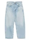 Citizens Of Humanity Relaxed Wide Leg Jeans With Contrast Stitching In 蓝色