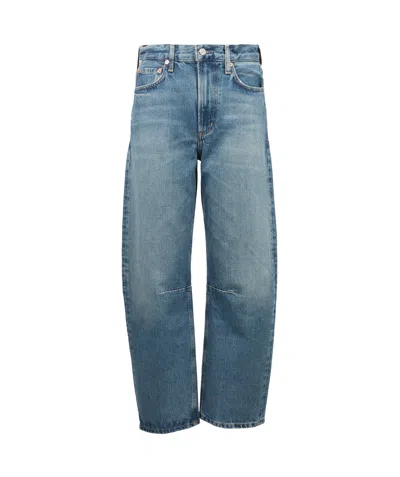 Citizen Of Humanity Blue Washed Jeans In Regenerated Denim