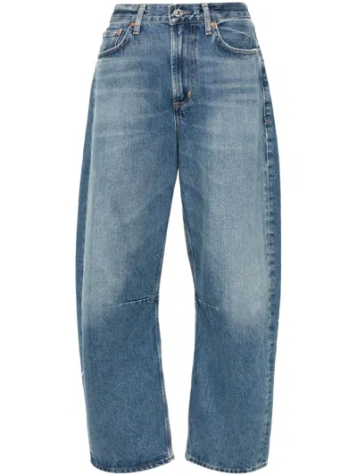 Citizen Of Humanity Blue Washed Jeans In Regenerated Denim