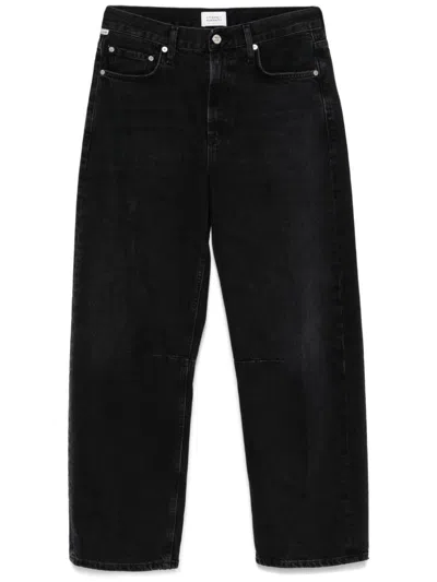 Citizens Of Humanity Dahlia Bow Leg Jeans In Schwarz