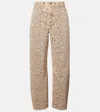 Citizen Of Humanity Miro Leopard-print Barrel-leg Jeans