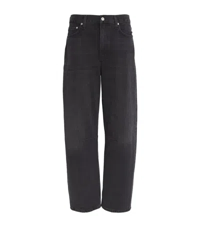 Citizen Of Humanity Miro Mid-rise Relaxed Jeans In Washed Black