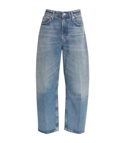 Citizen Of Humanity Blue Washed Jeans In Regenerated Denim