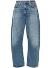 Citizen Of Humanity Ayla Cuffed Wide-leg Jeans In Blue