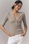 Citizen Of Humanity Nali Henley Top In Green