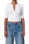 Citizen Of Humanity Citizens Of Humanity Nali Rib Henley In White