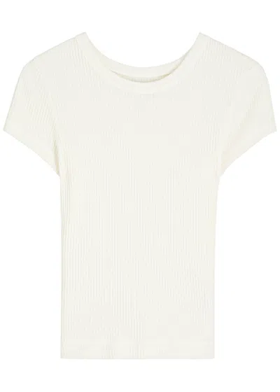 Citizens Of Humanity Nello Ribbed Stretch-knit Cropped T-shirt